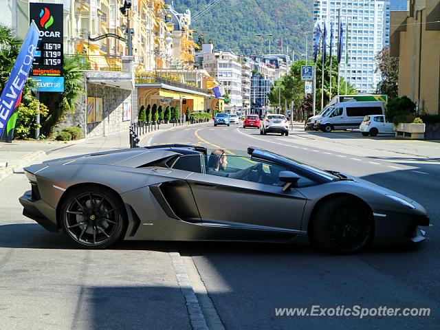 Lamborghini Aventador spotted in Montreux, Switzerland
