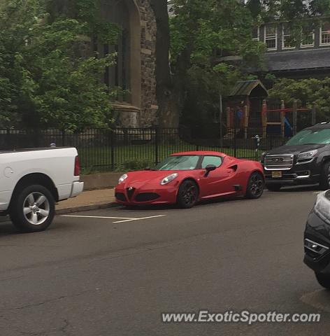 Alfa Romeo 4C spotted in Summit, New Jersey