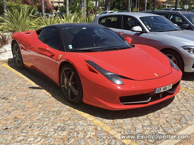 Ferrari 458 Italia spotted in Vilamoura, Portugal