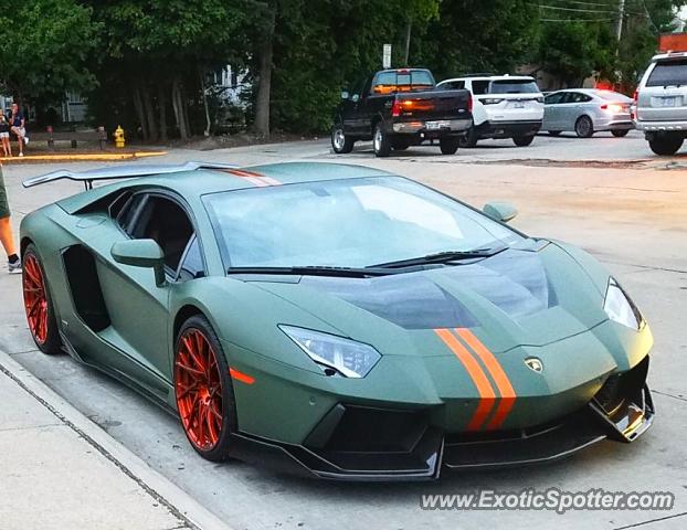 Lamborghini Aventador spotted in Detroit, Michigan