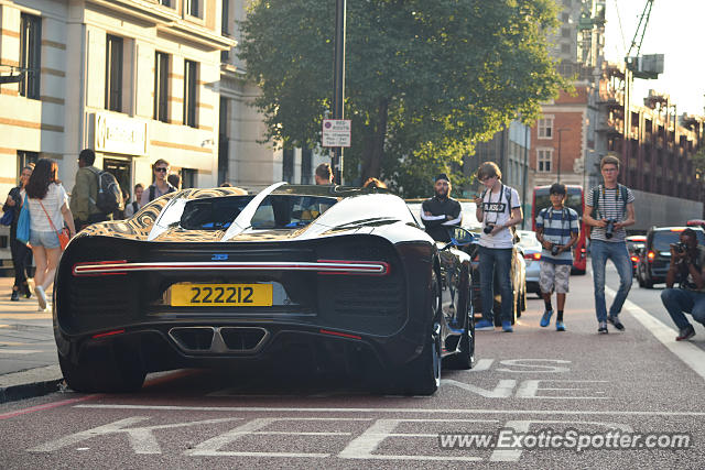 Bugatti Chiron spotted in London, United Kingdom