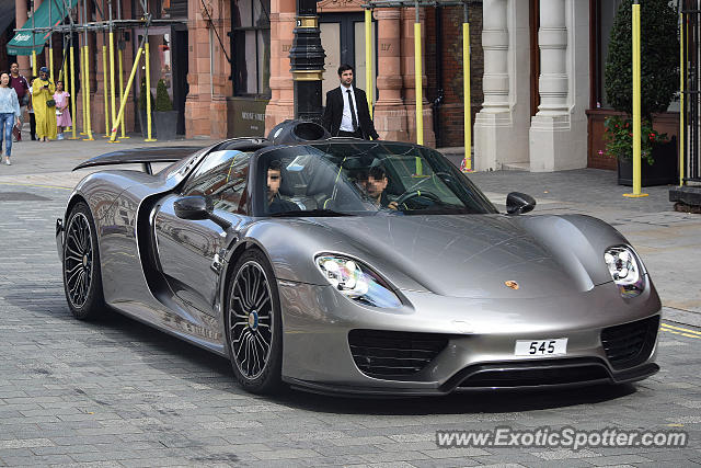 Porsche 918 Spyder spotted in London, United Kingdom