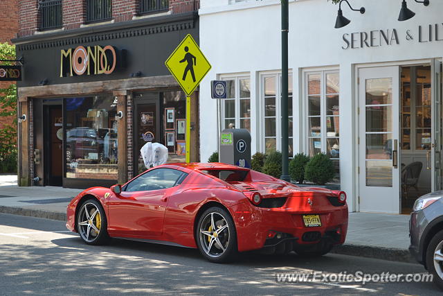 Ferrari 458 Italia spotted in Summit, New Jersey