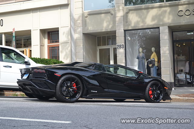 Lamborghini Aventador spotted in Greenwich, Connecticut