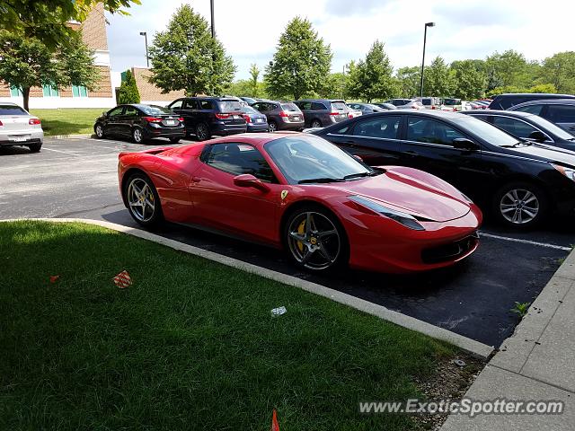 Ferrari 458 Italia spotted in Columbus, Ohio