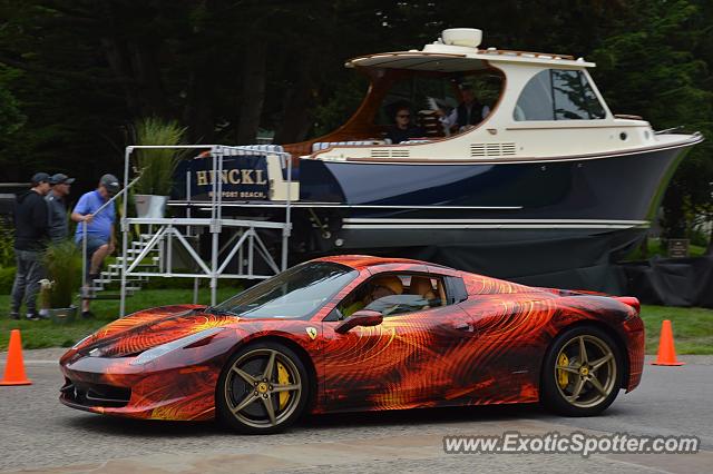 Ferrari 458 Italia spotted in Pebble Beach, California