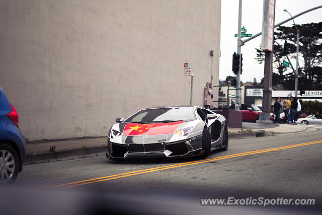 Lamborghini Aventador spotted in Monterey, California