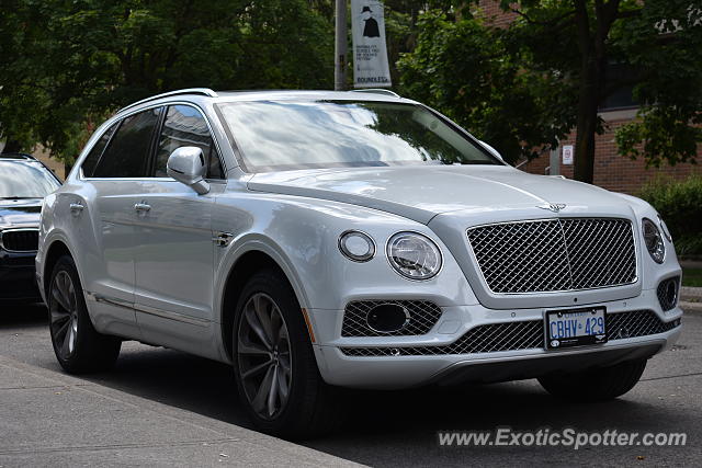 Bentley Bentayga spotted in Toronto, Canada