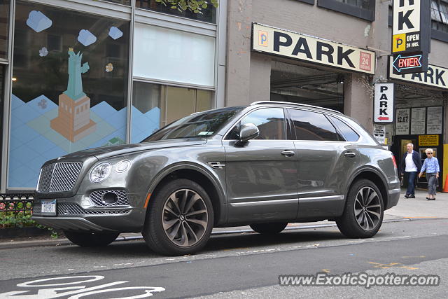 Bentley Bentayga spotted in Manhattan, New York