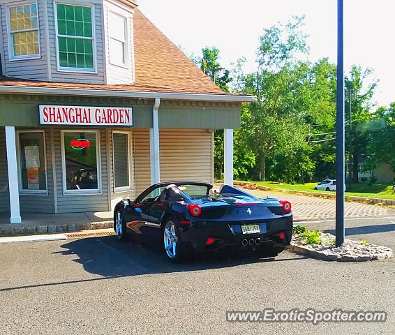 Ferrari 458 Italia spotted in Martinsville, New Jersey