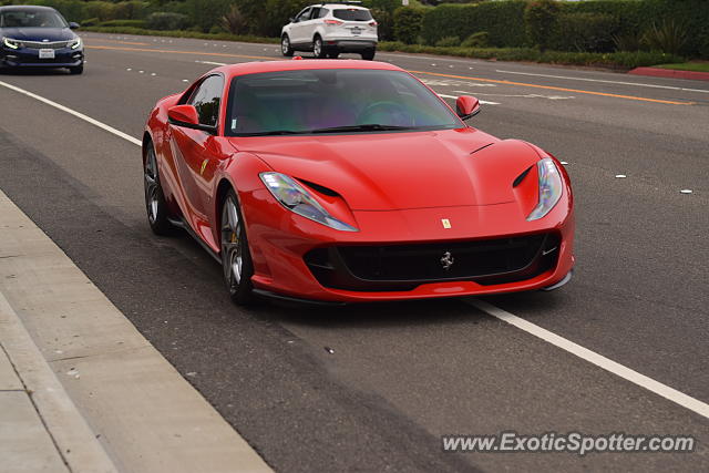 Ferrari 812 Superfast spotted in Laguna Beach, California