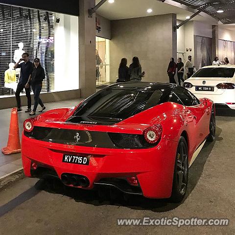 Ferrari 458 Italia spotted in Kuala Lumpur, Malaysia