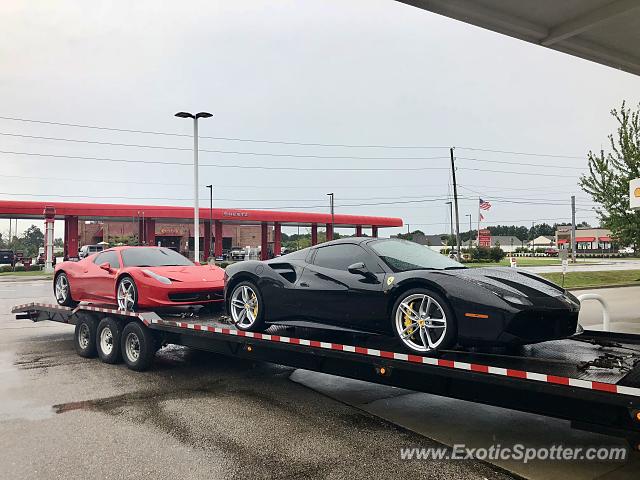 Ferrari 488 GTB spotted in Rocky Mount, North Carolina