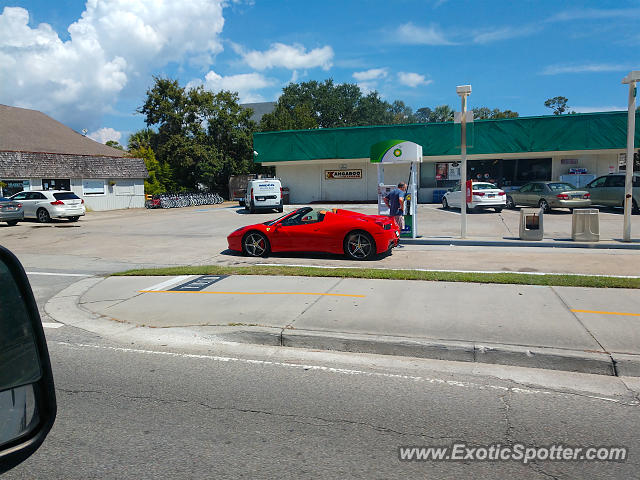 Ferrari 458 Italia spotted in Hilton Head, South Carolina