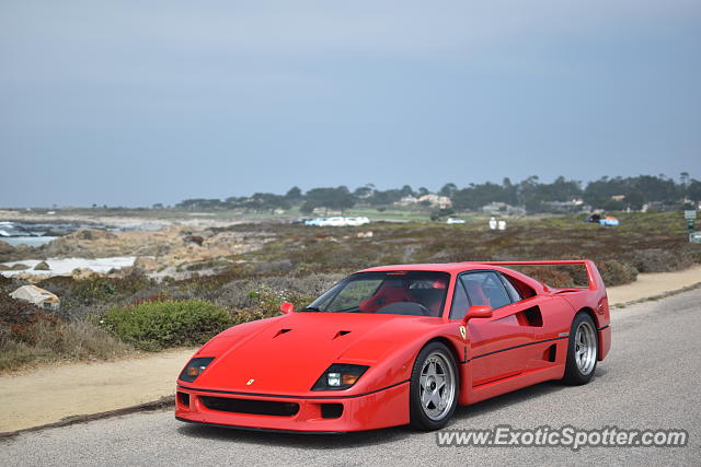 Ferrari F40 spotted in Pebble, California