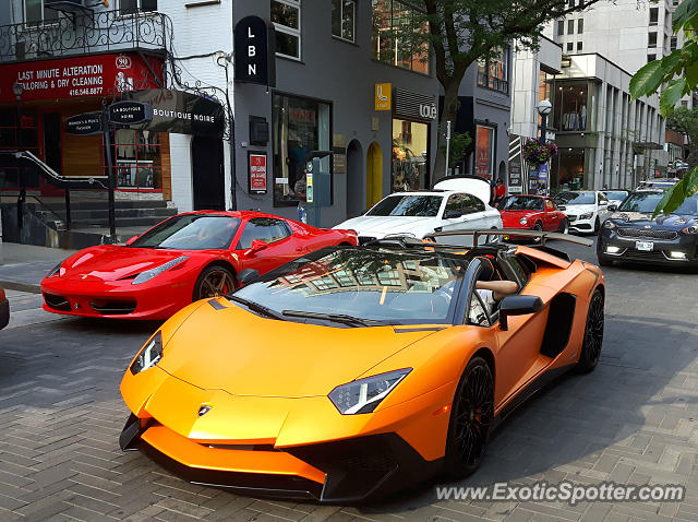 Lamborghini Aventador spotted in Toronto, Canada