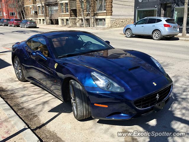 Ferrari California spotted in Winnipeg, Canada