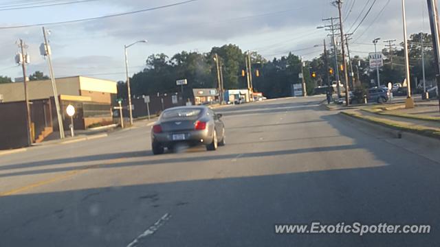 Bentley Continental spotted in Hickory, North Carolina