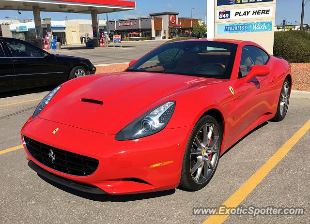 Ferrari California spotted in Winnipeg, Canada