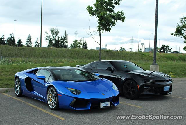 Lamborghini Aventador spotted in Mississauga, Canada