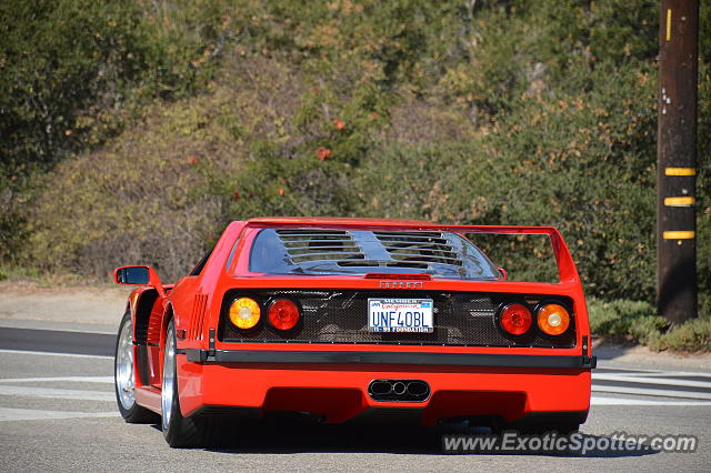 Ferrari F40 spotted in Malibu, California