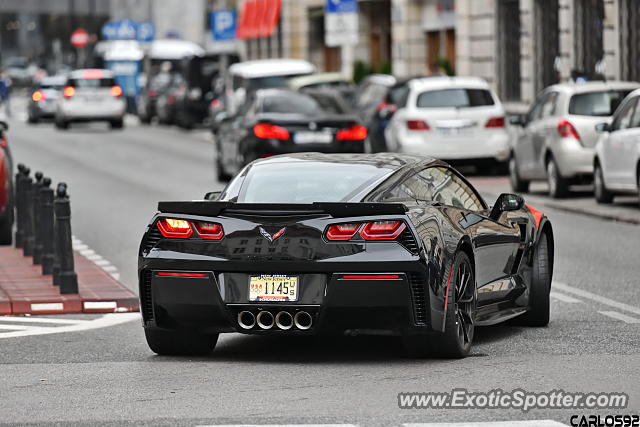 Chevrolet Corvette Z06 spotted in Warsaw, Poland