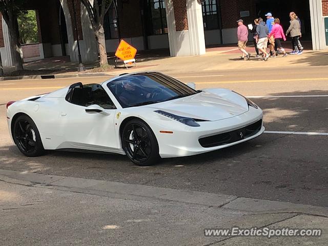 Ferrari 458 Italia spotted in Chattanooga, Tennessee