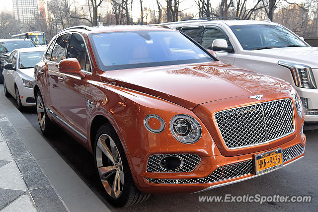 Bentley Bentayga spotted in Manhattan, New York