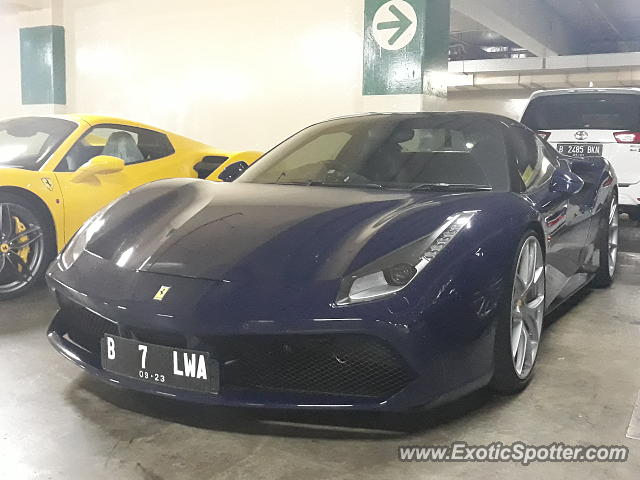 Ferrari 488 GTB spotted in Jakarta, Indonesia