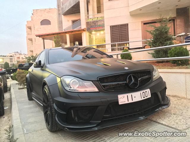 Mercedes C63 AMG Black Series spotted in Amman, Jordan