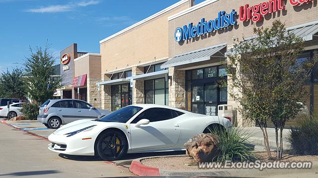 Ferrari 458 Italia spotted in Mansfield, Texas
