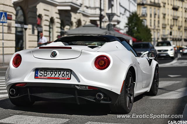 Alfa Romeo 4C spotted in Warsaw, Poland
