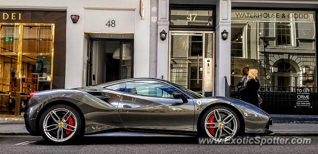 Ferrari 488 GTB spotted in London, United Kingdom