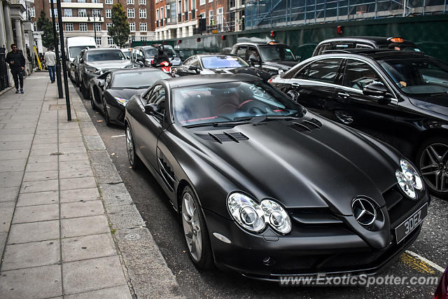 Mercedes SLR spotted in London, United Kingdom