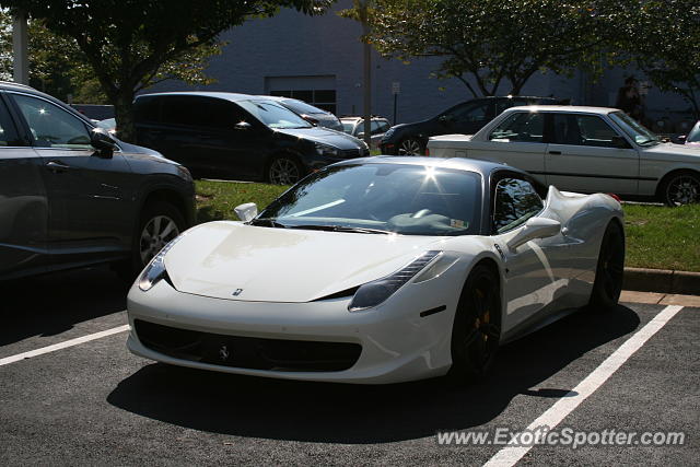 Ferrari 458 Italia spotted in Rockville, Maryland