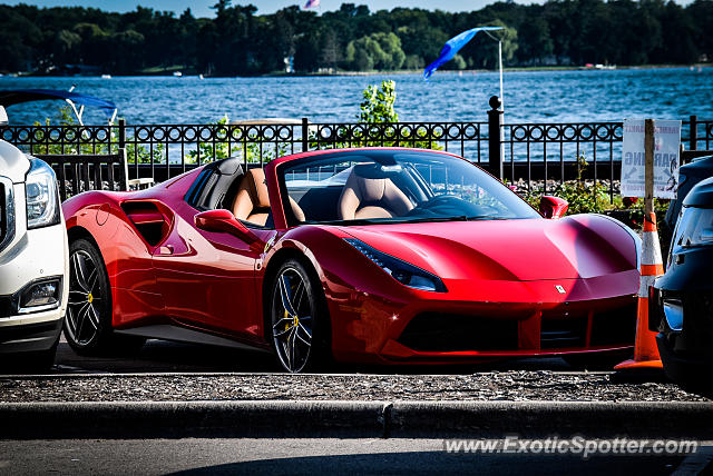 Ferrari 488 GTB spotted in Wayzata, Minnesota
