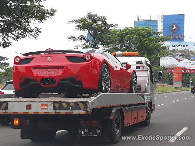 Ferrari 458 Italia spotted in Serpong, Indonesia