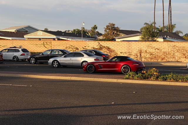 Mercedes SLS AMG spotted in Newport Beach, California
