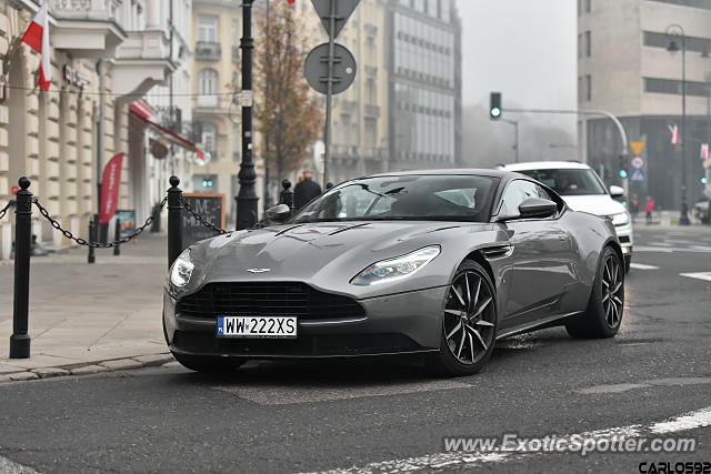 Aston Martin DB11 spotted in Warsaw, Poland