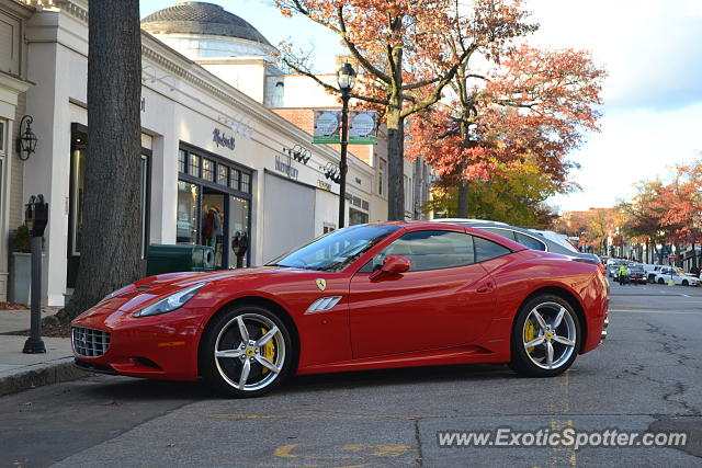 Ferrari California spotted in Greenwich, Connecticut