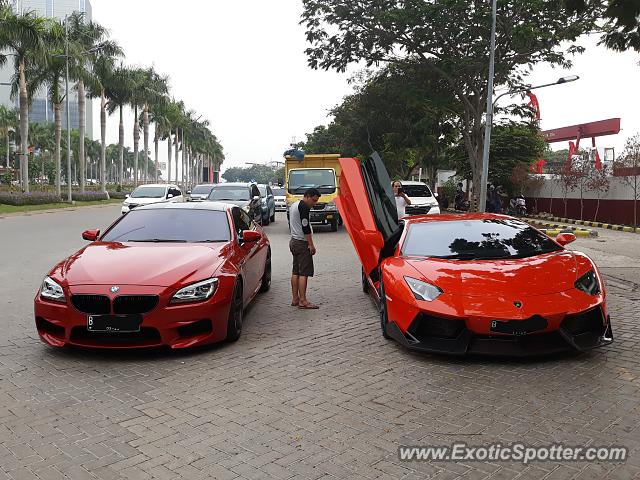 Lamborghini Aventador spotted in Jakarta, Indonesia
