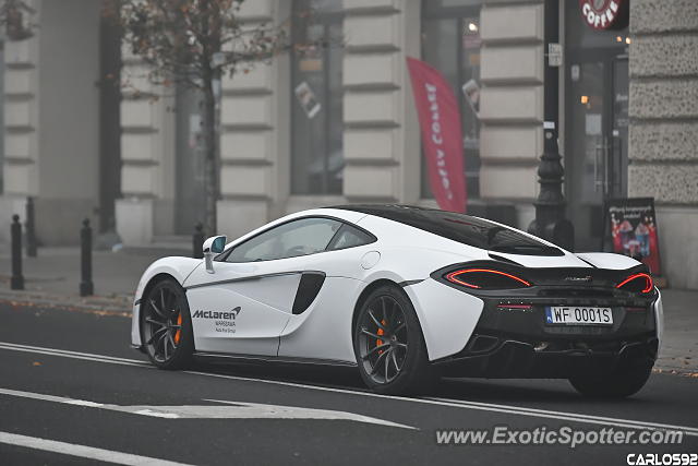Mclaren 570S spotted in Warsaw, Poland