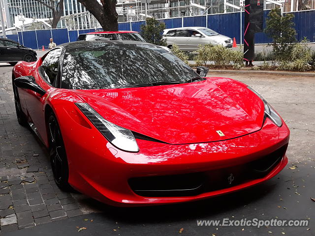 Ferrari 458 Italia spotted in Jakarta, Indonesia