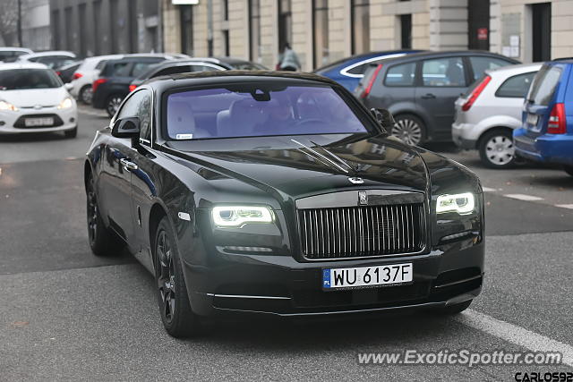 Rolls-Royce Wraith spotted in Warsaw, Poland