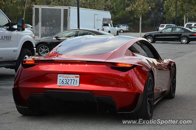 Tesla Roadster spotted in Los Angeles, California