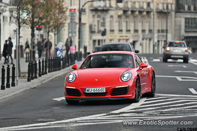 Porsche 911 spotted in Warsaw, Poland