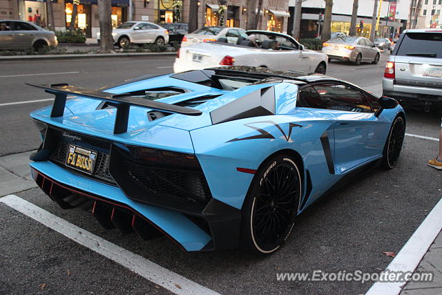 Lamborghini Aventador spotted in Beverly Hills, California