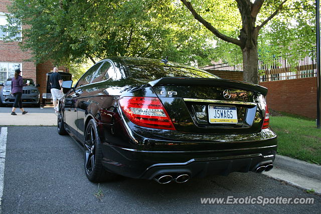Mercedes C63 AMG Black Series spotted in Great falls, Virginia