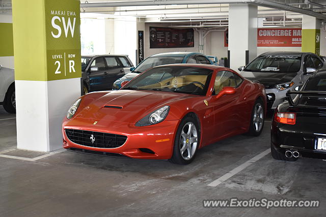 Ferrari California spotted in Honolulu, Hawaii