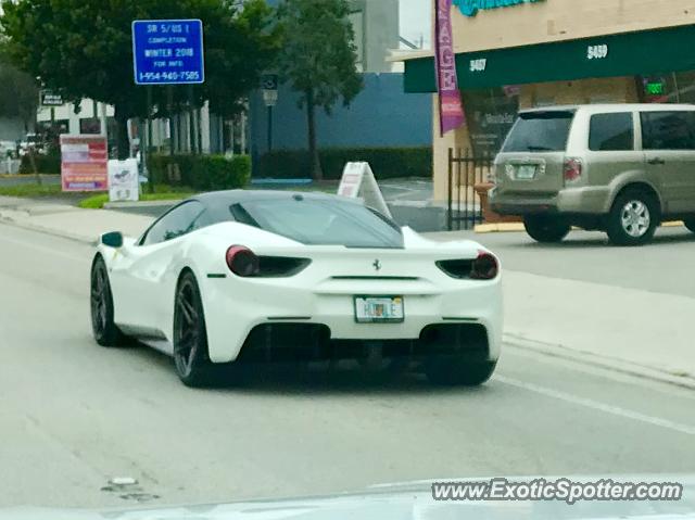 Ferrari 488 GTB spotted in Ft Lauderdale, Florida